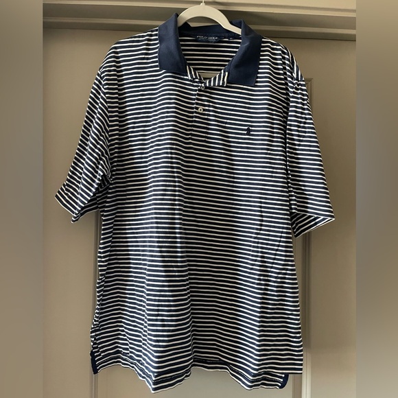 Polo Golf Other - Polo Golf by Ralph Lauren Striped Navy & White Polo